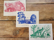 Vintage Vernon, NJ Postcards - lot of 3 different: Stage Coach Inn, Schoolhouse