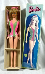 DE COLECCIÓN 1970 BARBIE RUBIA #1190 CON CAJA ORIGINAL TRAJE DE BAÑO MUÑECA ETIQUETA FOLLETO - Imagen 1 de 24