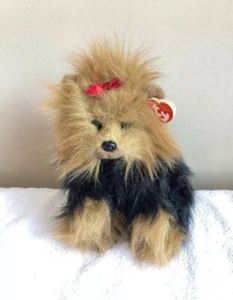 TY Hund Yappy Yorkie Yorkshire Terrier Stofftier Plüschtier schwarz selten 1997 Tier 11 Zoll - Bild 1 von 10