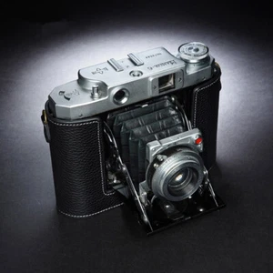 Leather Half Case for Mamiya 6 Camera Retro Cover TP Handmade Insert Case Black - Picture 1 of 12