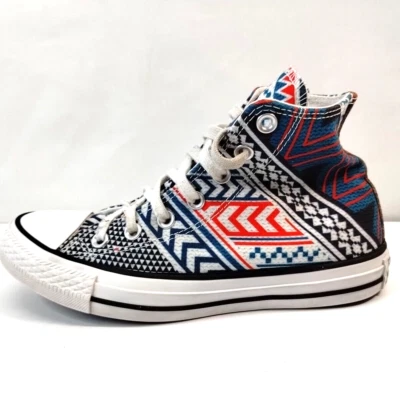 匡威 Converse All Star 高帮阿兹特克部落高帮男式 5 女式 7 罕见! — 第 1/4 张图片