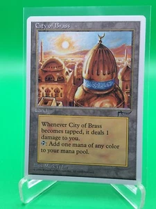 1995 MTG "City Of Brass" CHRONICLES Arabian knights VINTAGE never played "MINT" - Picture 1 of 3