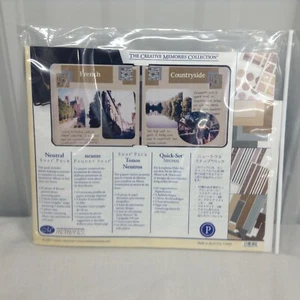 Nuevo Old Stock Creative Memories Libro de recortes Neutral Snap Pack - Imagen 1 de 4