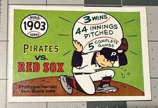 1970 FLEER R.G. Laughlin WORLD SERIES 1903 Pirates vs. Red Sox #1 BLUE BACK EX