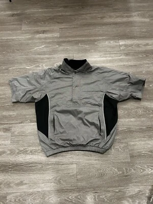 Dryjoys Footjoy Jacket Adult L Gray Golf Performance Rain Short Sleeve Mens - Image 1 of 4