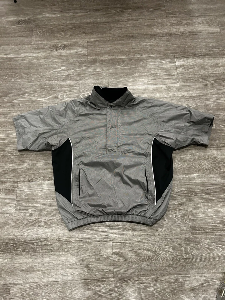 Dryjoys Footjoy Jacket Adult L Gray Golf Performance Rain Short Sleeve Mens - Image 1 of 4