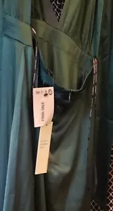 Dance & Marvel Green Long Dress Size Large Flaw... Smoke Free Home - Picture 1 of 5