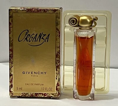Rare Vintage Givenchy Organza .17 oz Eau De Parfum Mini Perfume For Women NIB - Image 1 of 4