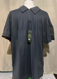 Men's Short Sleeve Tactical Polo Shirt~Quick Dry Team Combat Work Casual Golf~L - Picture 1 of 6