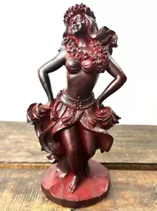 Vintage Hula Tänzerin Figur Dancing Island Holz (??) 7 Zoll groß - Bild 1 von 16