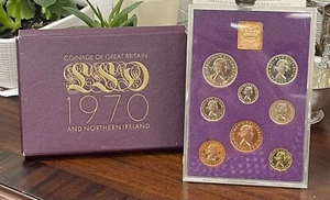 1970 Coinage of Great Britain & Northern Ireland 8 Coin Proof Set SS~128 - Picture 1 of 4