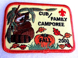 Vintage Kürbis BSA Junge Junge Pfadfinder Familie Camporee Patch Herbst 2000 Neu Neu aus altem Lagerbestand - Bild 1 von 3