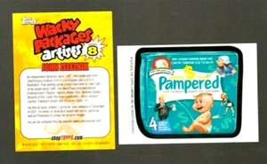 Tarjeta biográfica de artista Wacky Packages Series 8 2012 **Mimada** John Zeleznik - Imagen 1 de 1