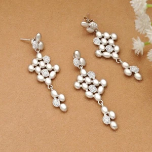 Fashion Jewelry Set: Cubic Zirconia Earrings Pendant Jewelry For Women’s - Picture 1 of 5