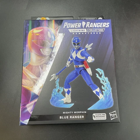 Power Rangers Lightning Collection Remastered Mighty Morphin Blue Ranger NEW Cover