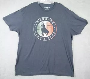 Rank 45 Herren T-Shirt 2XL XXL Grau Logo Kurzarm - Bild 1 von 1