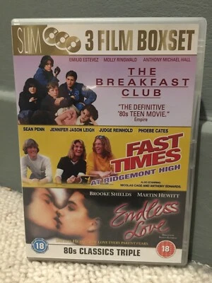 80's Collection Breakfast Club Fast Times At Ridgemont High Endless Love UK DVD - Image 1 of 2