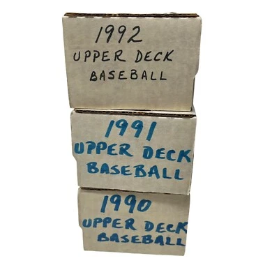 1990 1991 1992 UD Upper Deck Baseball Cards Complete Set Lot Run HOFers RCs MLB - Image 1 of 4