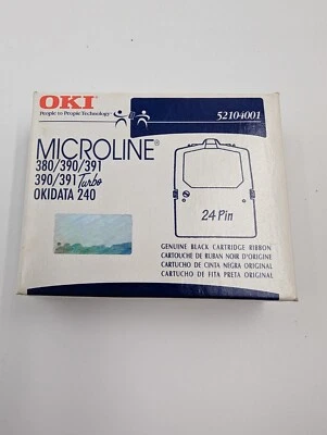 Oki Microline Okidata 240 Black Dot Matrix Cartridge Ribbon (52104001) plus 2 - Image 1 of 3