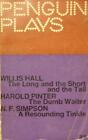 Penguin Plays(Paperback Book)Hall/Pinter/Simpson-Penguin-1964-VG