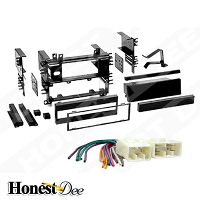 99-7501 单 DIN 收音机安装仪表板套件和电线适用于马自达,汽车立体声安装 — 第 1/1 张图片