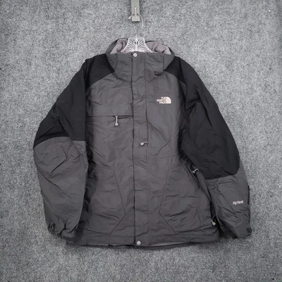 The North Face Jacket Mens M Medium Gray HyVent Hooded Ski Full Zip Outdoor - Image 1 of 4