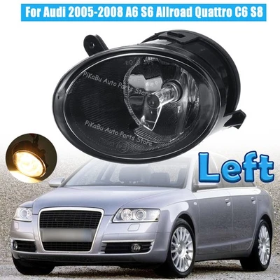 Faro antiniebla izquierdo para Audi 2005-2008 A6 S6 Allroad Quattro C6 S8 lámpara de parachoques delantero Foto 1 de 4