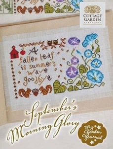 Cottage Garden Cross-Stitch Pattern -September's Morning Glory CGS27 - Picture 1 of 1