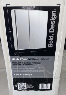 KOHLER K-CB-CLC2526FS 25x26 Espejo Puertas Borde Biselado Foto 1 de 4