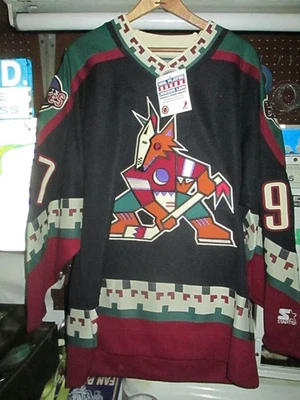 Deadstock новый с Ярлыками винтажный 90-х Джереми Роеник Phoenix Coyotes стартер хоккей Джерси сшитый - Изображение 1 из 4