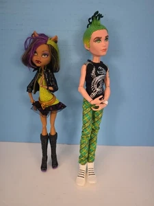 Lot of 2 - Monster High Scaremester Clawdeen Wolf & Deuce Gorgon Fashion Dolls - Picture 1 of 7