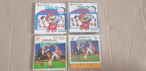 Nintendo Famicom Disk System NTSC J Japan Exciting Billiards / Pool & Mario Golf - Picture 1 of 2