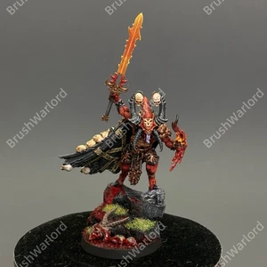 Pro Painted Skulltaker Herald of Khorne Chaos Daemons Warhammer 40K AoS Blades - Picture 1 of 7