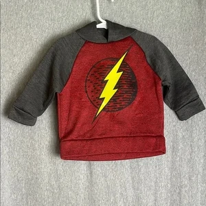 Suéter con Capucha Flash Character Rojo y Gris Manga Larga Niño Pequeño *Talla 2T *Cl - Imagen 1 de 9