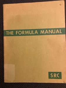 The Formula Manual by Norman H Stark 1973 Paperback How To for Do It Yourselfers - Bild 1 von 7