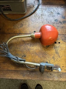 Vintage Working Work Bench Machine Articulating Gooseneck Shop Light - Picture 1 of 24