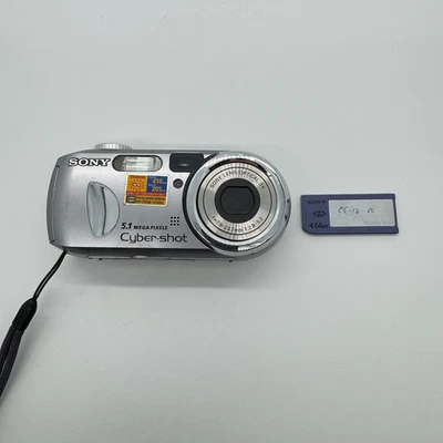 Sony Cybershot DSC-P93 5.1MP CCD Point & Shoot Digital Camera w 64MB Memory Card - Image 1 of 4