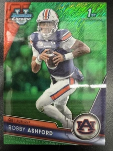2023 Bowman University Chrome - Robby Ashford #28 Green Shimmer Refractor /99 - Picture 1 of 2