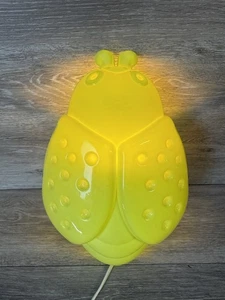 Ikea Ladybug Night Light Lamp SMILA BAGGE Children's Lime Green Bug Insect - Picture 1 of 5