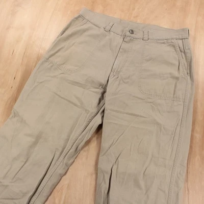 Calça utilitária excedente lona algodão orgânico CO-OP equipamento de montanha etiqueta 36x34 - Imagem 1 de 4