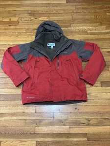 Columbia Titanium Omni-Tech Herren 3-in-1 Wechseljacke Gr. XL rotbraun Kapuze - Bild 1 von 10