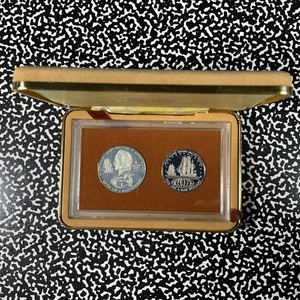 1973 Cook Islands 2x Coin Proof Set Lot#B2816 Silver! With Original Case - Picture 1 of 3