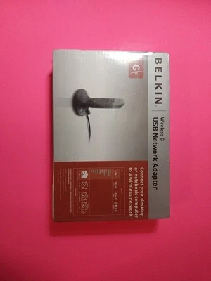 Belkin Wireless G WIFI Desktop & Laptop USB Network Adapter NEW IN BOX SEALED - Image 1 of 2