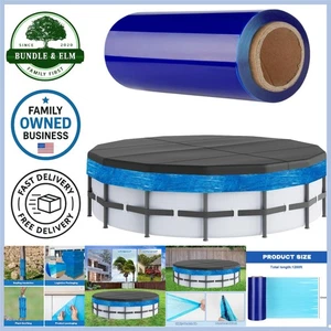 Cubierta de piscina elástica de alta resistencia de 1200 pies sello envoltura impermeable para piscinas sobre el suelo - Imagen 1 de 9