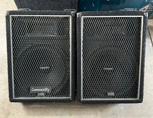 CSX-38M Community Monitor Wedge Speakers Set Of 2 - Picture 1 of 8