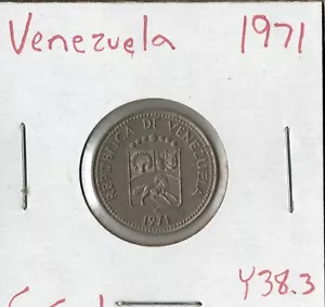 Moneda Venezuela 5 céntimos 1971 Y38,3 - Imagen 1 de 2