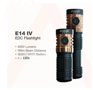 Lampada manichino E14 IV 4000 lumen 4xLED Torcia Alluvione EDC 18350 Torcia Tascabile - Foto 1 di 13