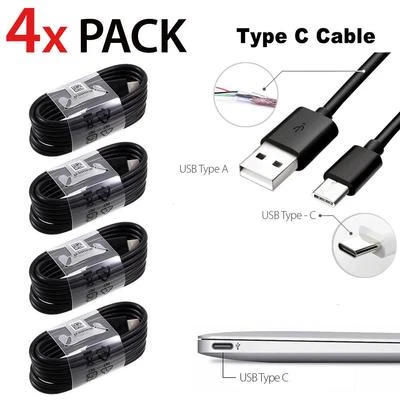 4 Pack For Samsung USB Type C Cable Fast Charging Cord for S10 S9 S8 Plus LG G6 - Image 1 of 4