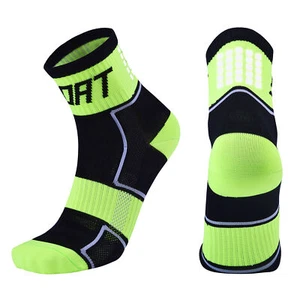 Reflective Cycling Socks High-Visibility Breathable Athletic Socks Bike Z3J6 - Picture 1 of 9