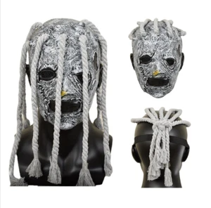 Vintage Dreadlocks Maske Latex Grusel Halloween Erwachsene Rock Band Horrow Killer Requisite - Bild 1 von 8